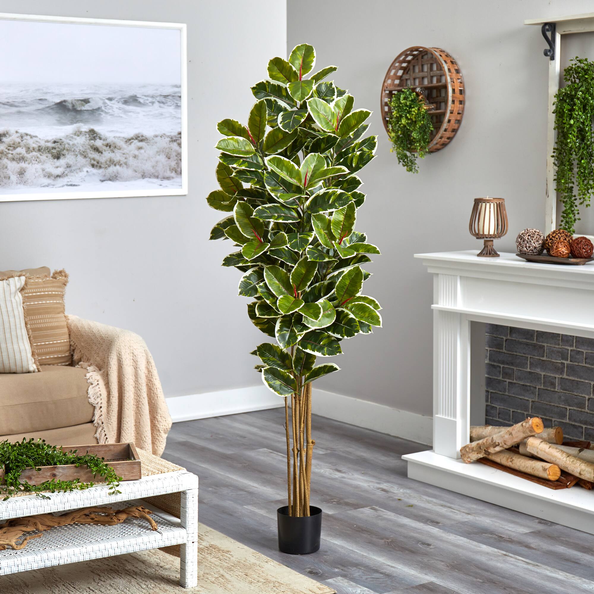 6ft. Potted UV Resistant Oak Tree